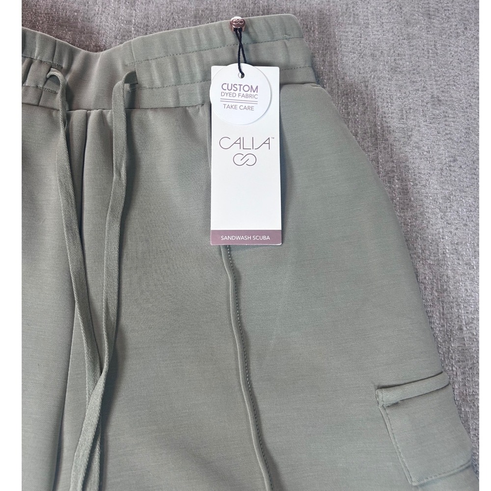 CALIA Womens Sandwash Scuba High-Rise 5" Inseam Shorts Sage Green Small NWT - Picture 4 of 7